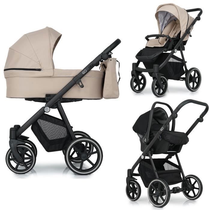 Kinderkraft Poussette 3 en 1 PRIME 2020, Landau, Siège Auto