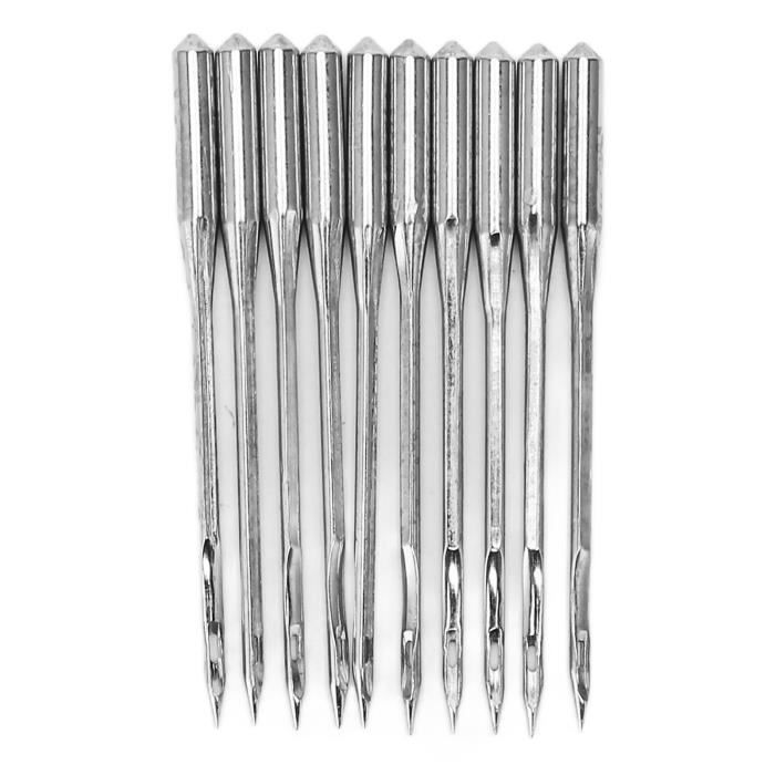 BOHIN France Kit Assortiment Aiguilles Machine à Coudre – 10 Aiguilles Nickelées Universelles, Jeans & Stretch