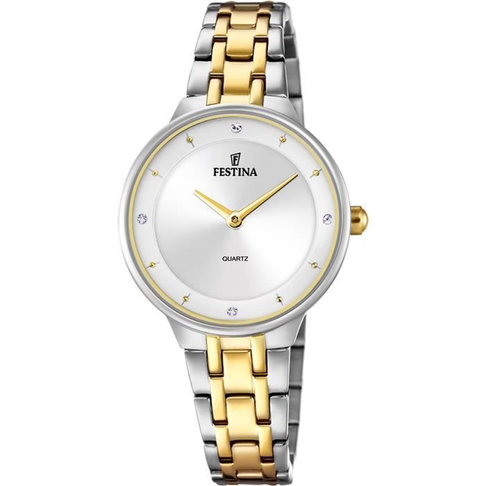Montre Femme - FESTINA - MADEMOISELLE - Acier Bicolore - Quartz - Étanche 3 Atm