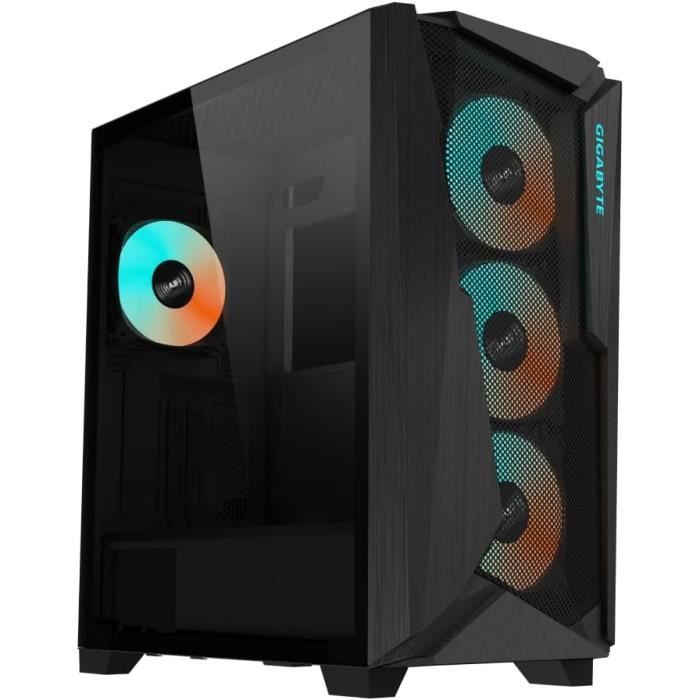 Boîtier moyen tour GIGABYTE C301 Glass V2 – Noir