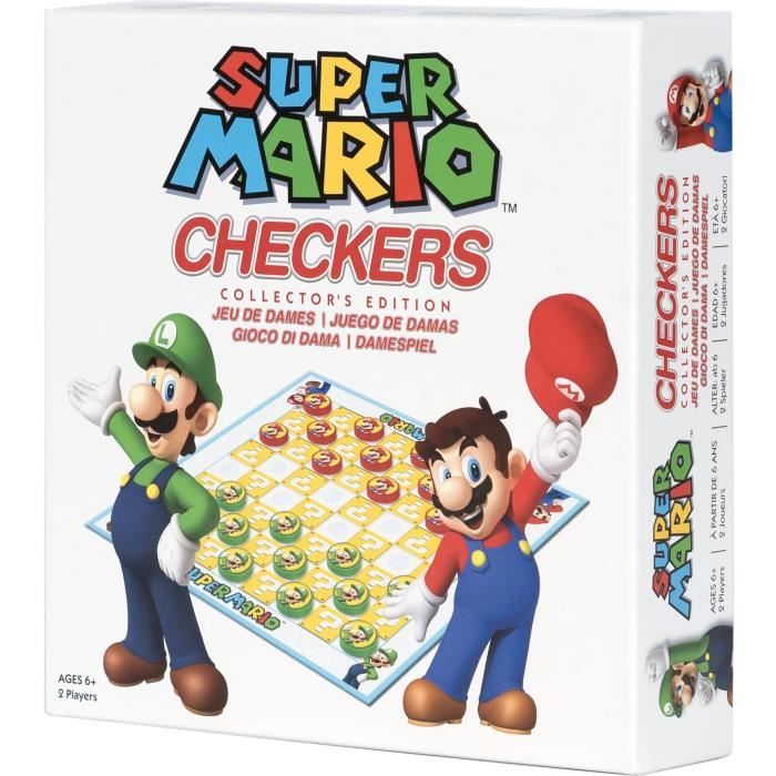 Super Mario Checkers Jeu de société GOLIATH Dès