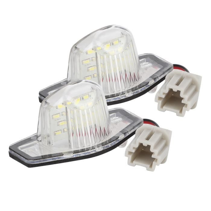 Lampe Plaque Immatriculation Arrière Pour Kangoo II - Référence OE 265103161R - Compatible Hayon Et Portes Coulissantes