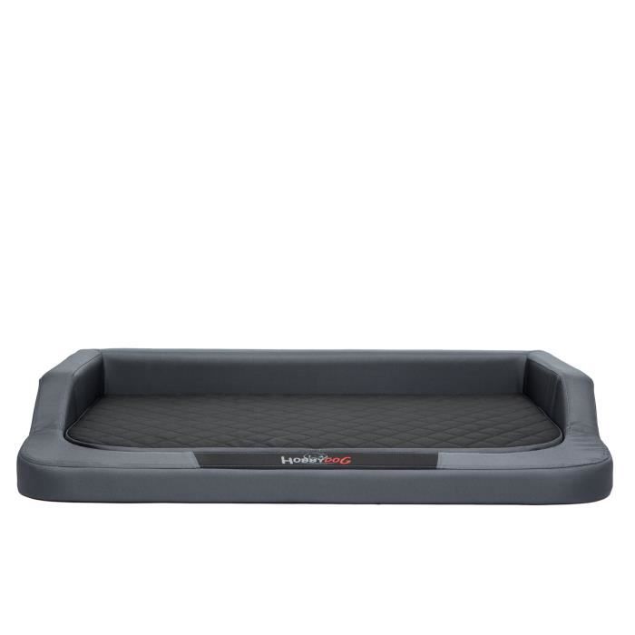 Comparer les prix de Lit orthopédique pour chien - MEDICO STANDARD - 3 cm mousse à mémoire - Anthracite-noir - Grand format