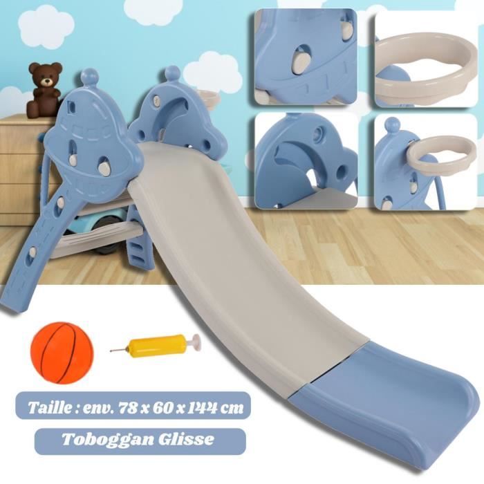 Toboggan Enfant Glisseo 251 Cm - Bleu - Paris Prix - Neuf