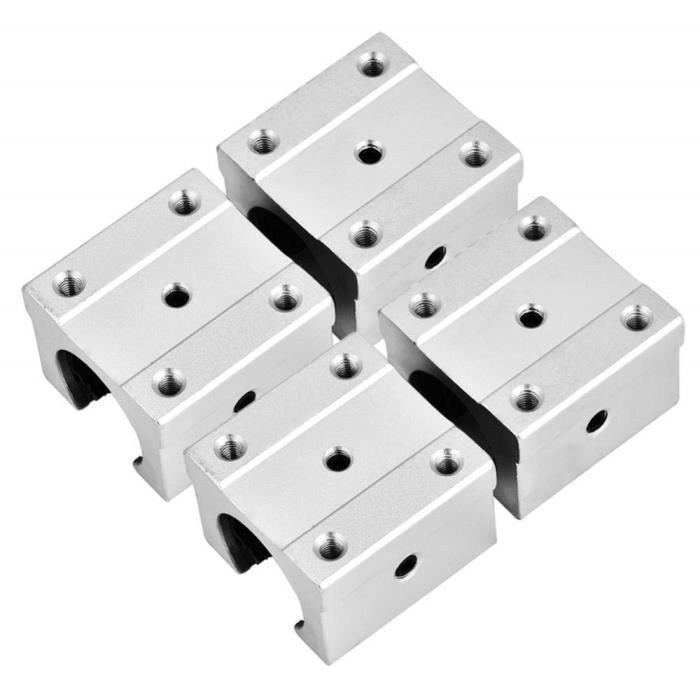 Lot De 4 Blocs Coulissants à Roulement à Billes Linéaire 16 Mm SCS16UU