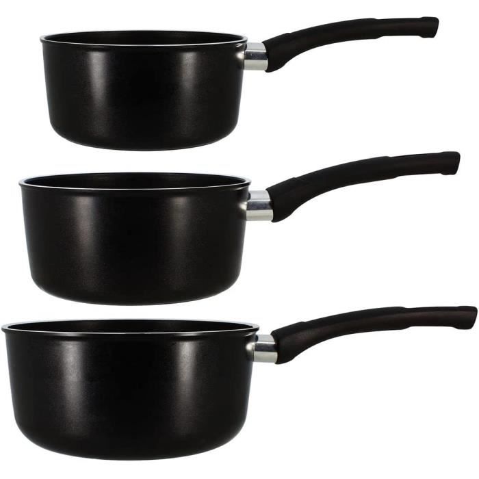 MENASTYL - Set of 10 - 2 pans 24/28 cm 3 pans 16/18 / 20 cm 3 lids 20/24 / 28 cm 1 removable handle - 6020286
