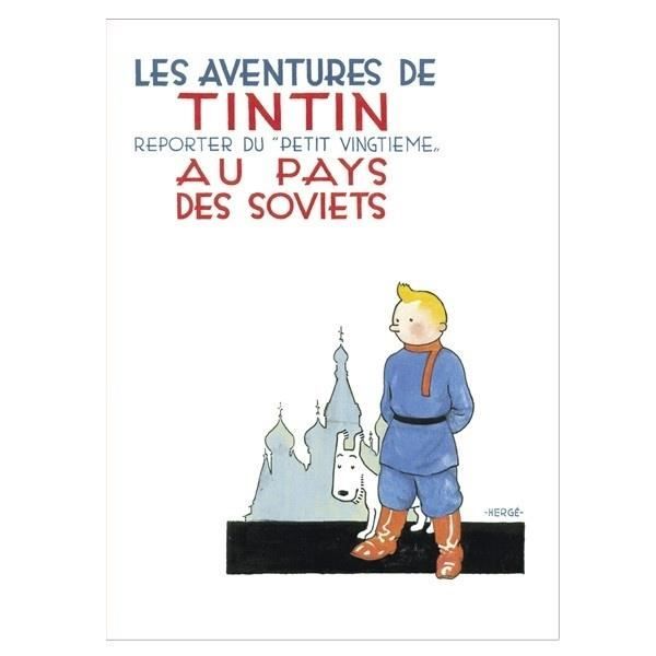 Carte Postale Album De Tintin Tintin Au Pays Des Soviets 15x10cm Cdiscount Beaux Arts Et Loisirs Creatifs