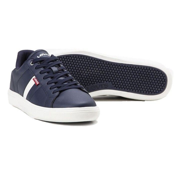 Levi's Baskets - Levis - Simili cuir - Blanc - Lacets - Plat