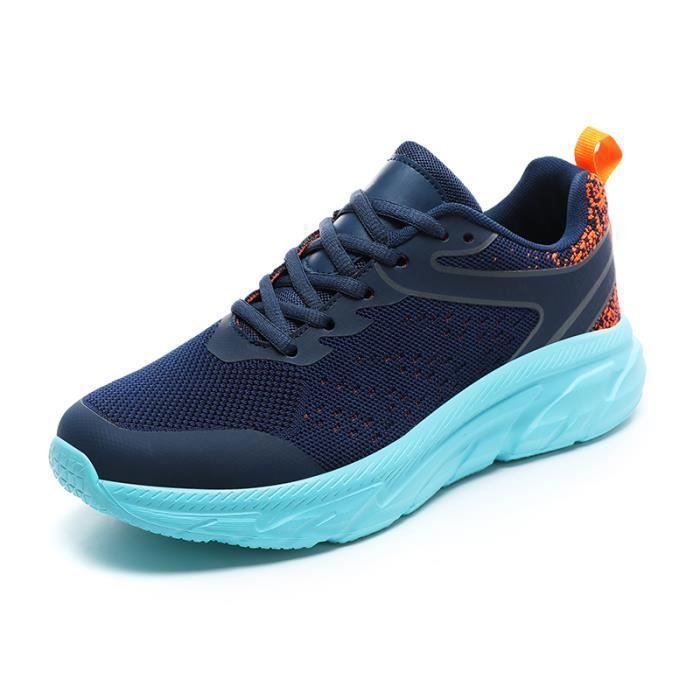Chaussures Homme Basket Homme Chaussure en maille respirante Bleu fonce Cdiscount Chaussures