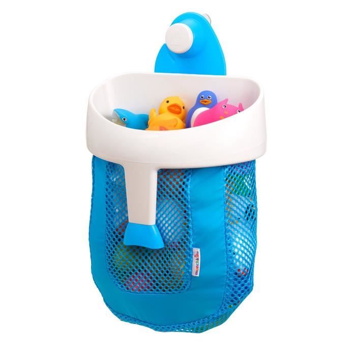 Bac de rangement pour jouets de bain Munchkin - Range Jouet pour Le Bain -  Ventouses push-lock - Blanc - Cdiscount Puériculture & Eveil bébé