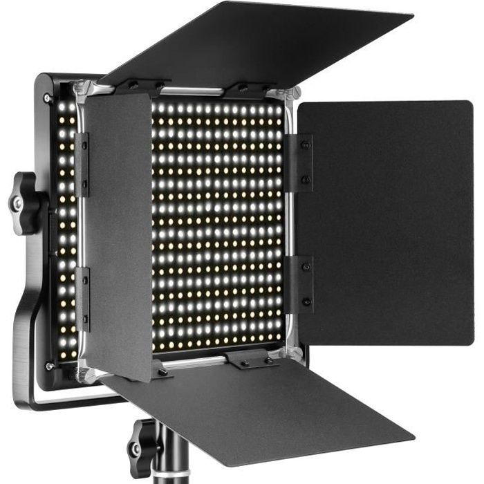 Neewer 660 LED Panneau Lumière Vidéo Photo Eclairage Studio Photo Panel LED Bicouleur 3200-5600K, CRI 96+ avec U Support et