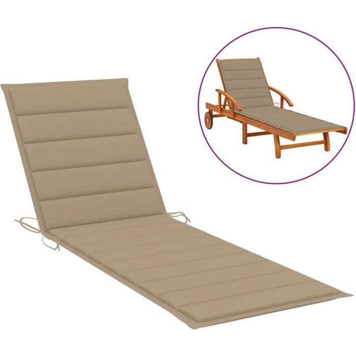 3045CHIC Coussin de chaise longue Bain de soleil,Matelas pour Chaise