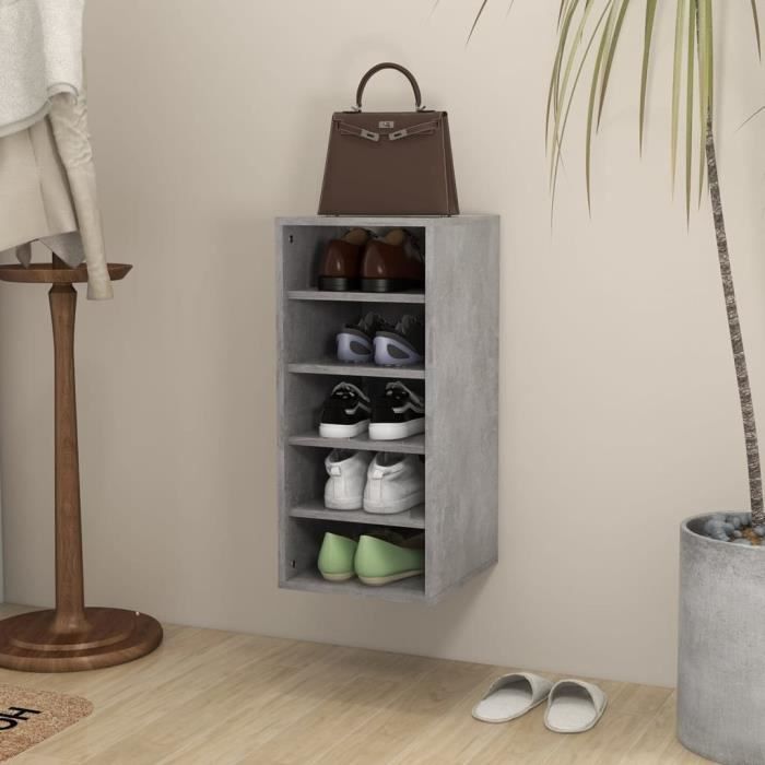 475®MAGASMeuble à chaussures Meuble d Entrée Couloir & Moderne Style,Armoire chaussure Gris