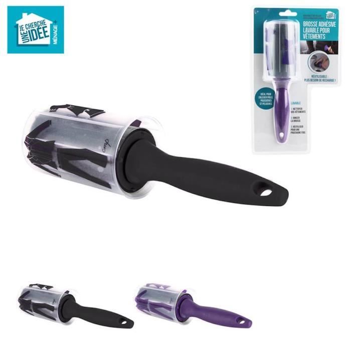Rouleau à Peluches Réutilisable - Lot De 2, Gel Adhésif Lavable - Pour Poils D'animaux Sur Vêtements, Canapé, Voiture