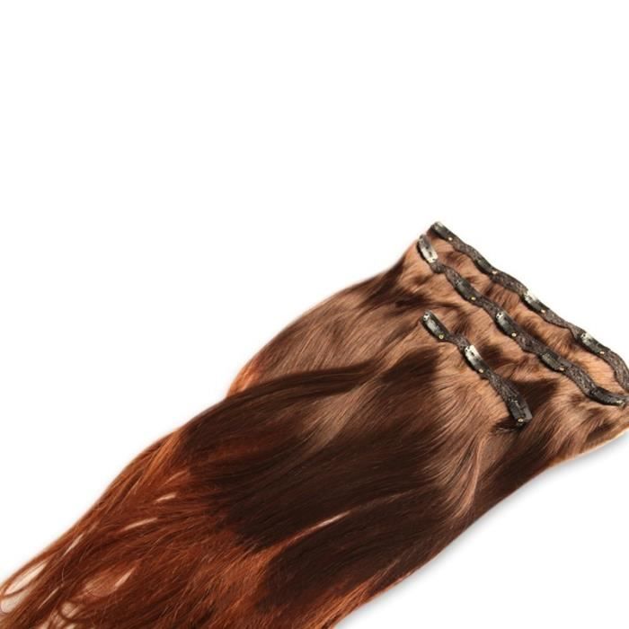 Extension à clips 3 bandes Mega Volume Tie and Dye Brun et Cuivré 50cm Cdiscount Au quotidien