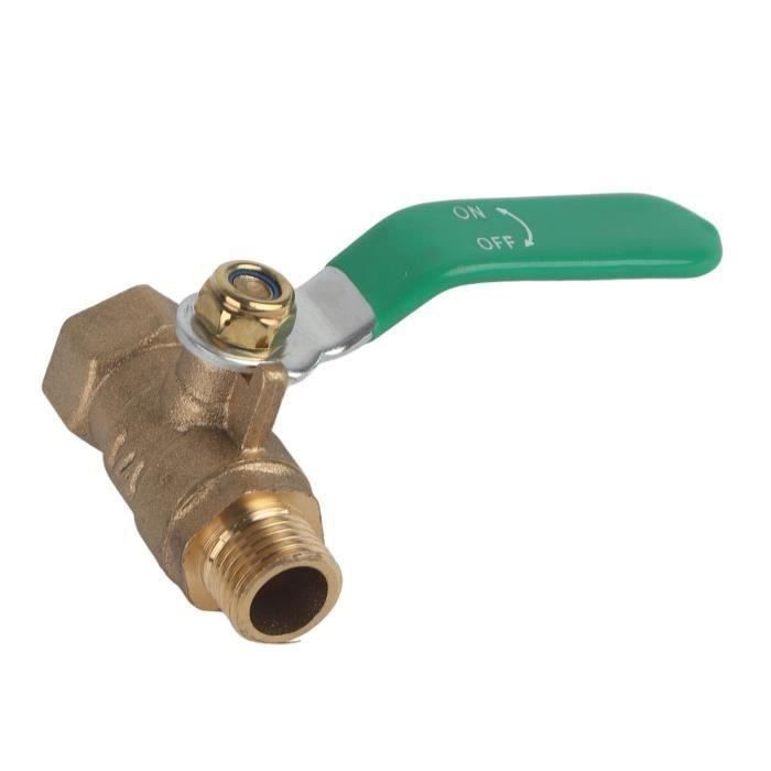 Robinet à Boisseau Sphérique En Laiton 6 Mm 2 Voies Robuste