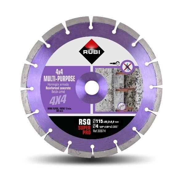 Disque diamant RUBI TURBO VIPER TVA SUPERPRO matériaux durs