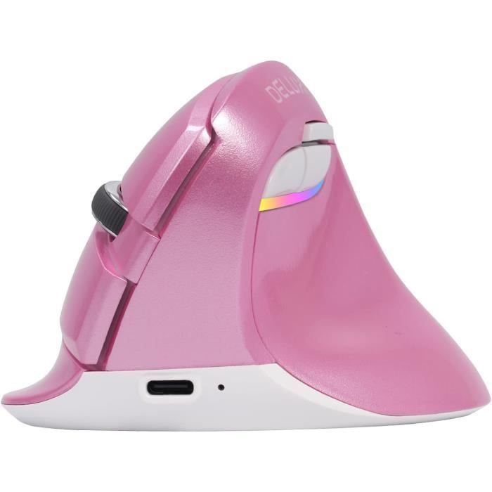 Souris Verticale Rechargeable De Souris Ergonomique Bluetooth Sans Fil Compatible Avec Toutes