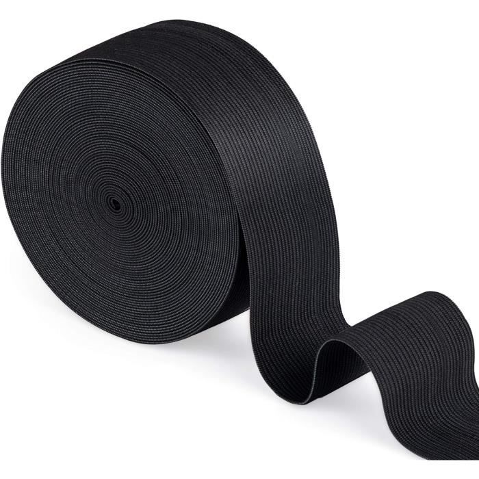 Élastique Noir Pour Masques – Bobine 1200m – Diamètre 3 Mm – TIORO
