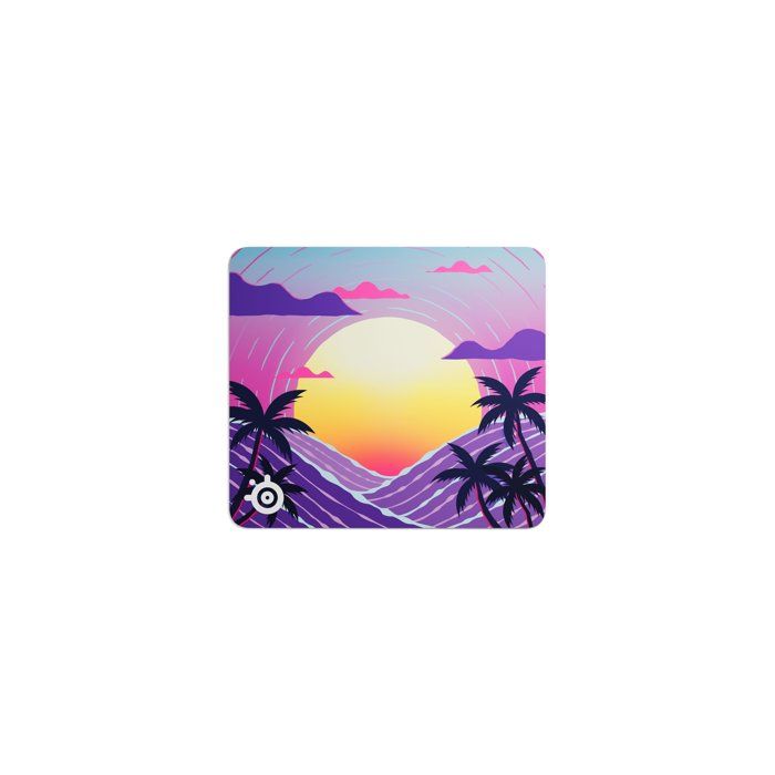 Tapis de gaming STEELSERIES QcK Neon Sunset 450 mm x 400 mm x 2 mm