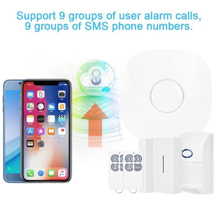 Système alarme maison sans fil compatible Box internet et GSM ICE-B15