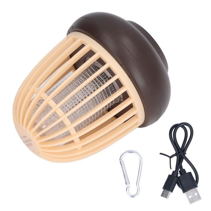 Mini Lampe Anti-Moustiques Portable Rechargeable - Lanterne Camping 2-en-1, 8 Heures Éclairage, Silencieuse