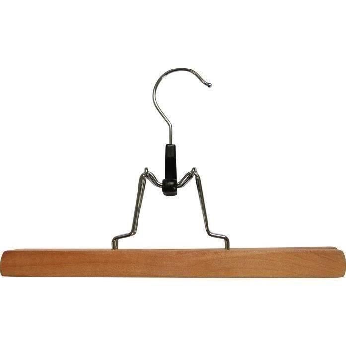 Pince en bois verni pour pantalon L : 25 cm
