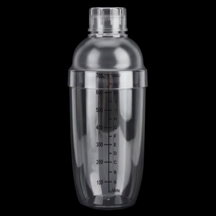 Bouteille Shaker En Verre 355 Ml Sans BPA - Avec Paille Et Manchon Silicone Anti-Fuite