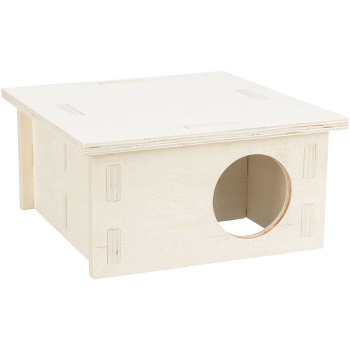 Maison emboitable 2 chambres 25 x 12 x 25 cm pour grand hamster et dègues - Trixie