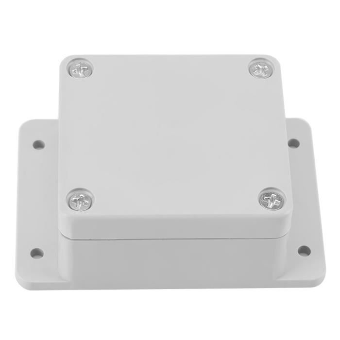 Boîte De Jonction Étanche IP65 100x68x50 Mm – Boîtier Électrique Extérieur ABS Blanche – Protection Connexions Électriques & Communication