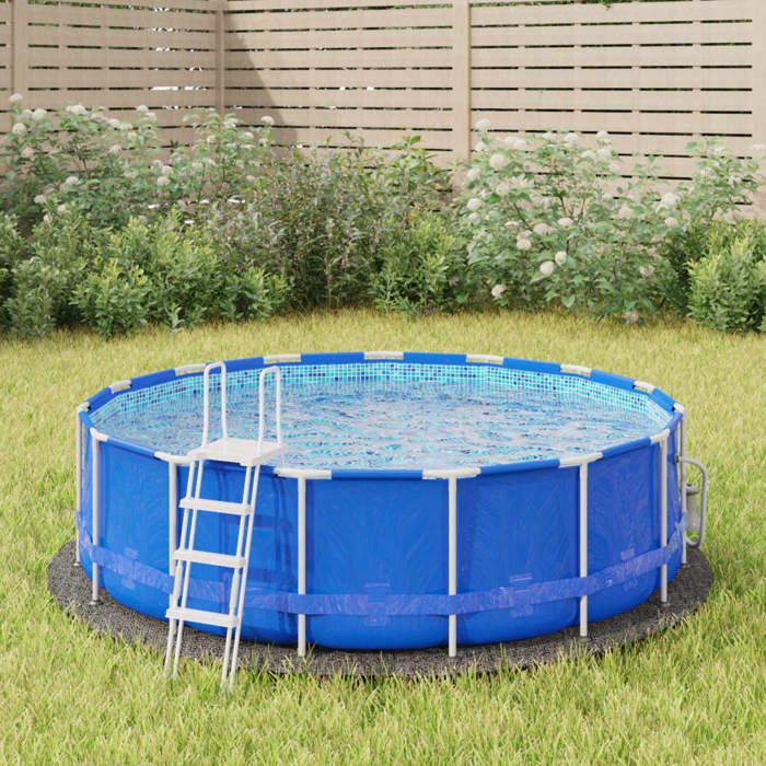 VidaXL Bâche piscine Ø 244 cm Géotextile