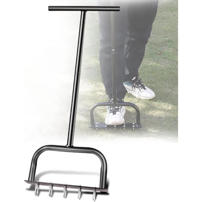 Aérateur De Pelouse 2 En 1 Luolety – Aérateur à Carottage Et Piquets, Poignée En T, Pour Sols Compacts (dimensions 94 Cm) - 10