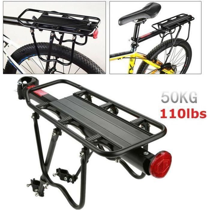 Porte-bagages Vélo Mimoke Réglable - Alliage Aluminium 50kg - Pour VTT 24-29"