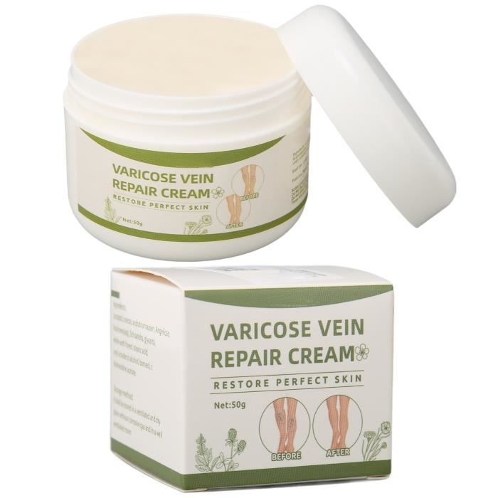 Comparer les prix de Zerodis Crème Jambes Varices Crème Varices Forte Pénétration Ingrédients Naturels Soin Doux Jambes Crème Varices 50g YP011