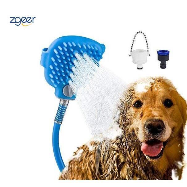 Animal Tete De Douche Jambe Home Pommeau De Douche Douchette Avec Brosse Pour Chien Et Chat Cdiscount
