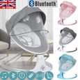 Balancelle Transat bébé électrique Multifonctionnel Vibrant et Musical Bleu -1