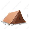 TD® Double tente à deux étages auvent plage pêche camping équipement portable étanche camping tente en plein air-1