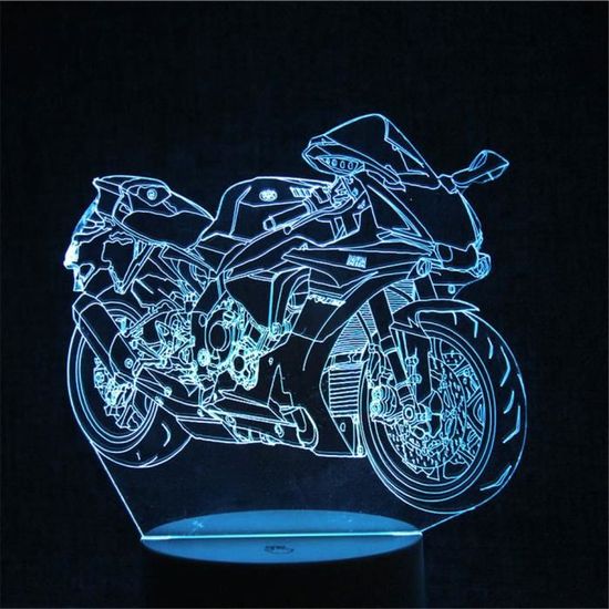 Moto à Friction Avec Sons Et Lumières – 15,5 Cm – ABS – Sans Piles – Cadeau Pour Garçons