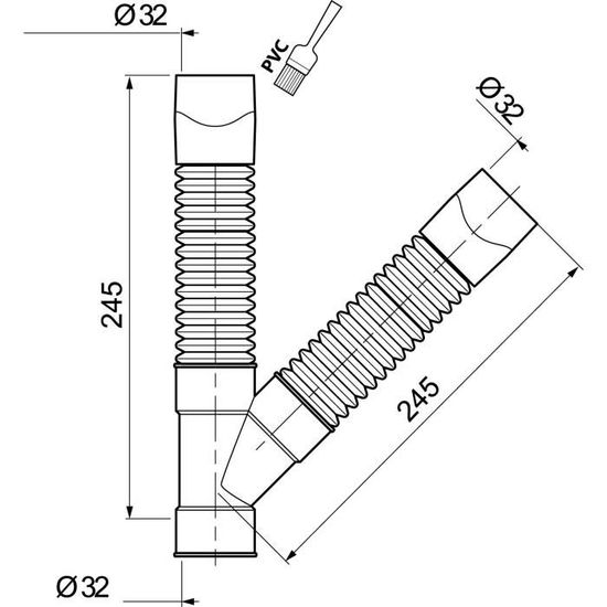 Bulk Hardware Bh05748/ autoperceur Plumbing-in robinet/ / Chrom/é
