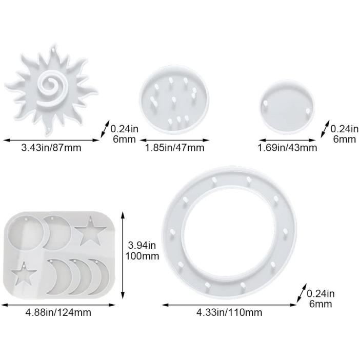 Zayookey Resine Moules Carillons À Vent Kit Moule en Silicone Wapitis Cerf Moule Coulée Époxy Carillons Éoliens Moul Animal Wind Chime Resin Mold pour DIY Artisanat (Elk Mold