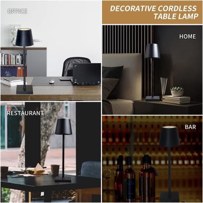 Lampe De Table RGB Rechargeable 5200 MAh - Sans Fil, étanche IP54, 50 Couleurs + Lumière Chaude Dimmable | Pour Intérieur Et Extérieur