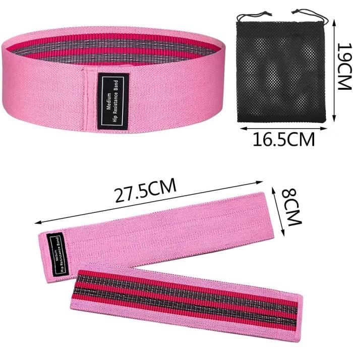 Bande élastique Musculation 3 Niveaux Woobroo Bandes De Résistance Musculation Femme Homme (Lot De 3 Elastique Musculation