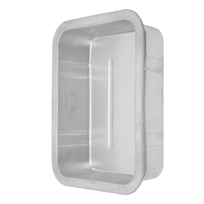 Bac de vidange pour unité extérieure de climatiseur, bac d'égouttage des condensats, bac à Eau en métal avec Tube de vidange et kit d'installation (Couleur : Acier Inoxydable, Tail