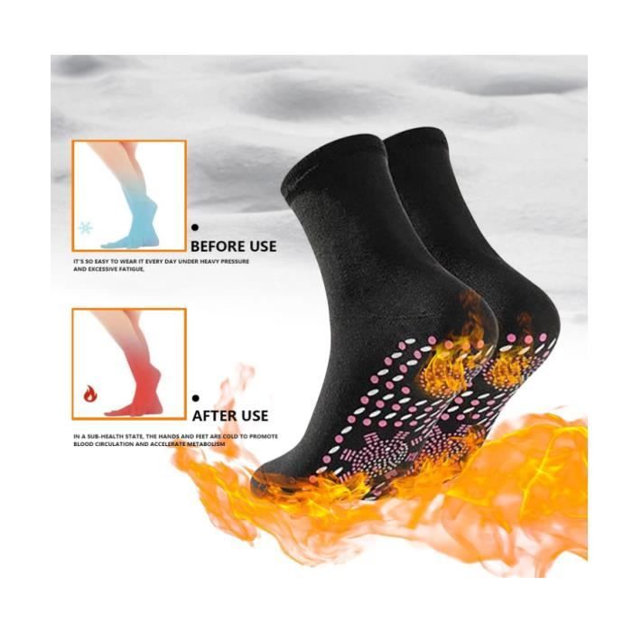 Chaussettes Tourmaline,Chaussettes Magnétiques,Chaussette Ski