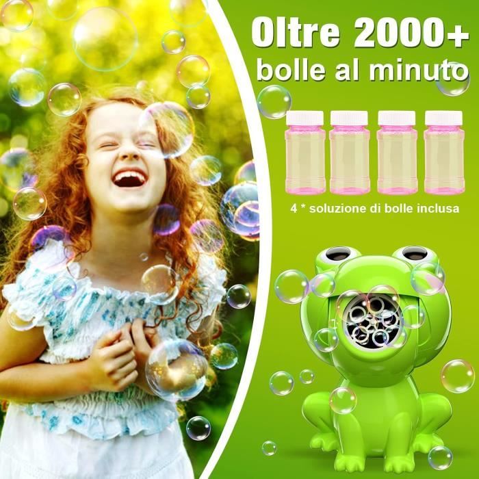 Machine à bulles automatique en forme de grenouille pour enfants, jouet d'été en plein air, jeu de société, fabricant de bulles de savon, jouet mignon - Chine Bulle de jouet et bulle Machine à bulles automatique en forme de grenouille pour enfants, jouet d'été en plein air, jeu de société, fabricant de bulles de savon, jouet mignon - Chine Bulle de jouet et bulle
