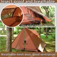TD® Double tente à deux étages auvent plage pêche camping équipement portable étanche camping tente en plein air-2