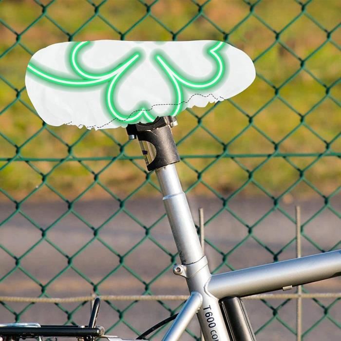 Housse de selle de vélo, housse de pluie imperméable avec cordon de serrage  pour la pluie et la poussière (trèfle D)[971] - Cdiscount Sport