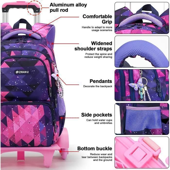 Trousse et Sac d'école avec Roulette Trousse et Cartable a