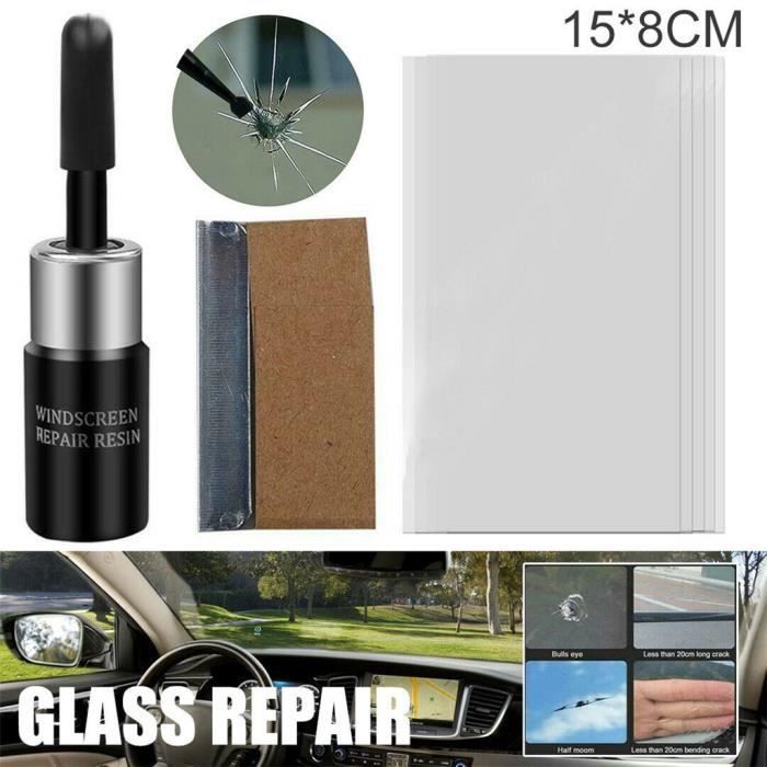 Acheter 2 pièces voiture fenêtre verre fissure puce résine pare-brise  réparation bricolage trousse à outils
