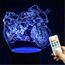FkYstrix Adorable Corgi Lumière de Nuit - 3D Illusion Lampe de Bureau, Lumière Douce Côte-lit Lumière Décoration de Maison,Cadeau Parfait pour Amateurs de Pets & Propriétaires Corgi, Bulldog